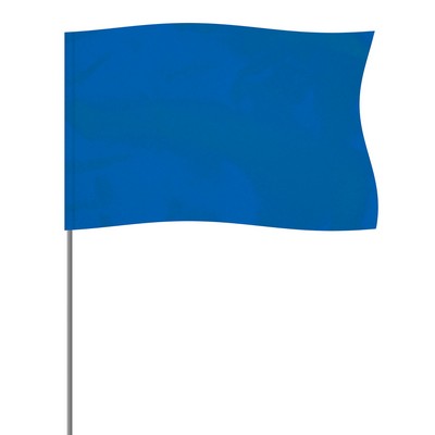 Blue 5" x 8" Marker Flag on a 36" Wire