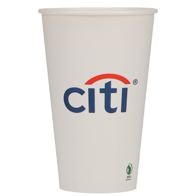 16 oz Eco-Friendly Paper Cup - White - Digital