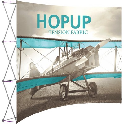 Hopup™ 10' Full Height Curved Display & Front Graphic