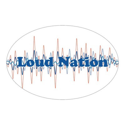 Oval Sticker | 3" x 4 1/2"| White Vinyl | Ultra Removable Adh Back | Screen