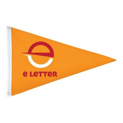 5'x8' Double-Sided Triangle Pennant Flag w Blockout Inter-layer & Digital Print
