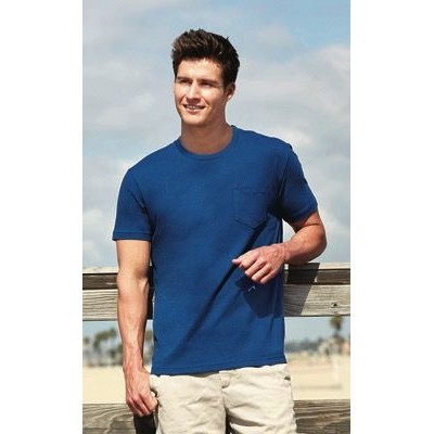 Next Level Apparel® Unisex Cotton Pocket Crew T-Shirt