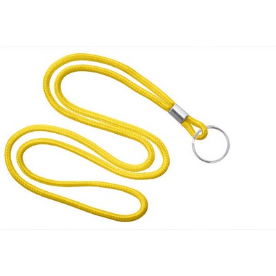 1/8" Blank Lanyard w/Split Ring (Yellow)