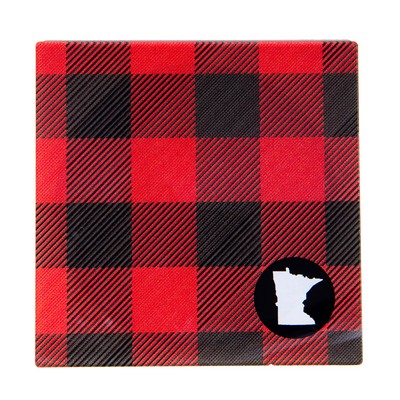 USA Made Square Acrylic Coasters w/Cork Back (4")