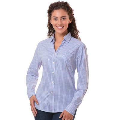 Ladies' Untucked Tricolor Plaid Shirt