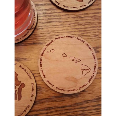 Hardwood State Coasters