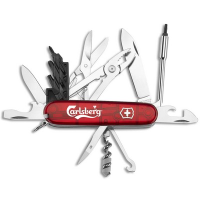 Swiss Army® Translucent Ruby Red Cybertool M Knife