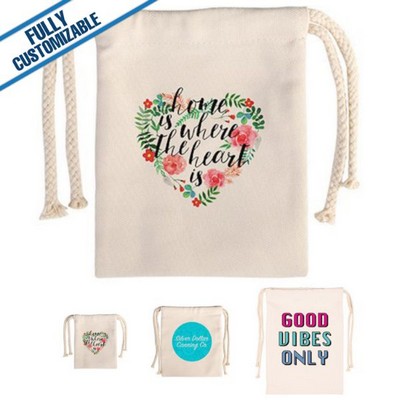 Canvas Drawstring Bag (4.7" x 6.1")