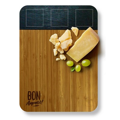 Slate and Bamboo Cutting Board