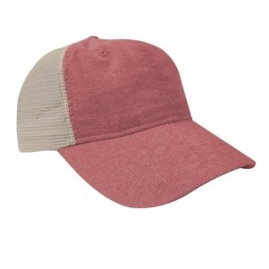 Unconstructed Chambray Washed Mesh Back Trucker Cap