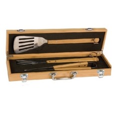 3-Piece Bamboo Grill Set