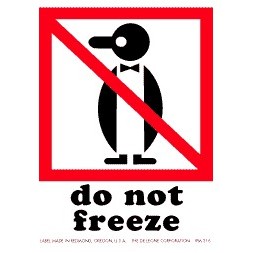 Do Not Freeze, Paper Labels - 3" x 4"