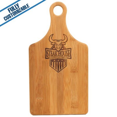 Paddle Shaped Bamboo Cutting Board (13.5" x 7")