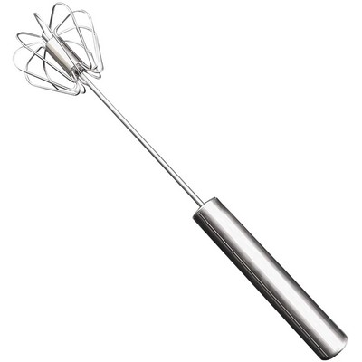Hand Push Egg Whisk, Stainless Steel, Blender , Egg Beater, Milk Frother, Mixer Stirrer 10inch