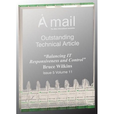 Green Mirage Acrylic Award, 5 x 7"