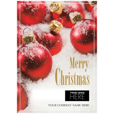 Crimson All Over Christmas Logo Cards