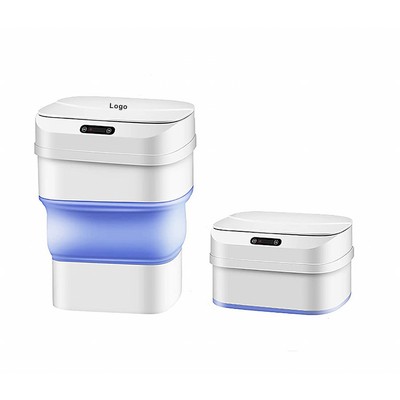 Touchless Trash Can Collapsible Paper Bin