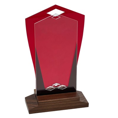 Shield Award Natural Wood Base