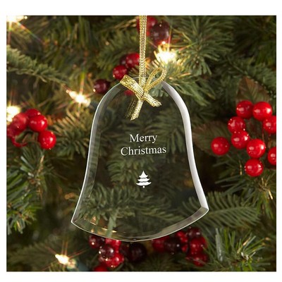 Custom Clear Bell Shaped Ornaments