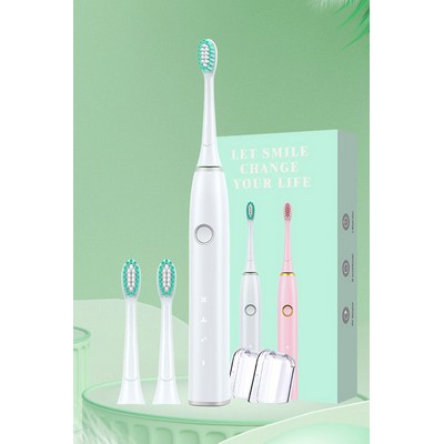 Adult USB Charging Waterproof Smart Portable Electric Toothbrush