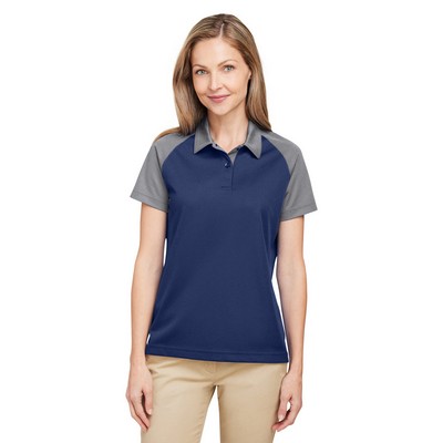 Team 365 Women's Command Snag-Protection Colorblock Polo Shirt