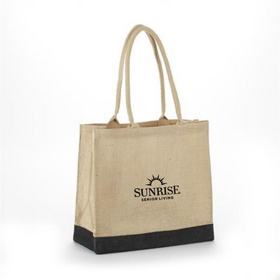 All Natural Economy Jute Bag with Rope Handles