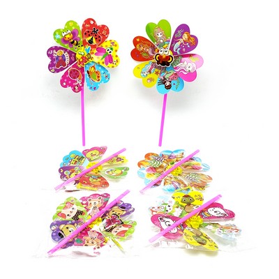 Six Colorful Pinwheel