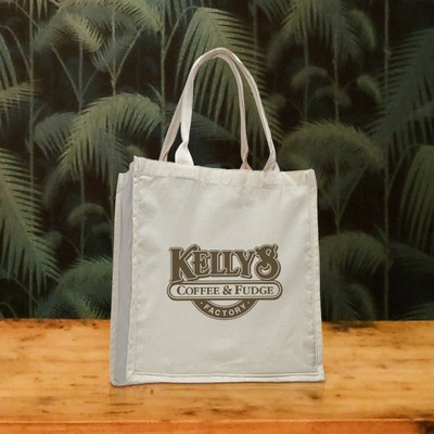 Natural Cotton Fancy Handle Tote