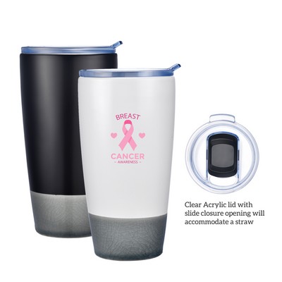 12 Oz. Two-Tone Double Wall Stoneware Tumbler W/Gift Box