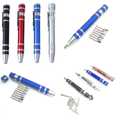 8" 1 Magnetic Pocket Screwdriver Set