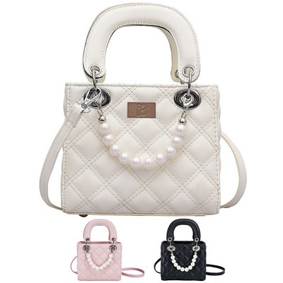 Mini Pearl PU Handbag Cross-body Bag