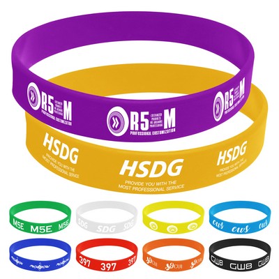 Debossed Silicone Wristband
