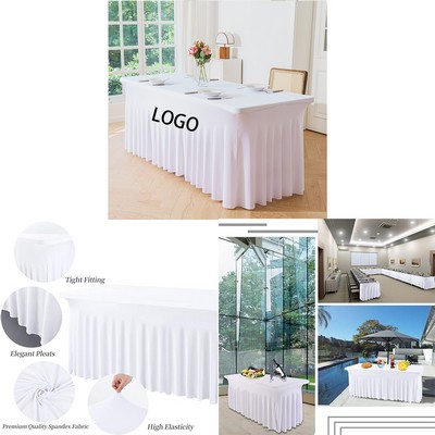 6' Rectangle Table Skirt Tablecloth