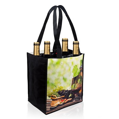 100 GSM PET 6 Bottle Wine Tote