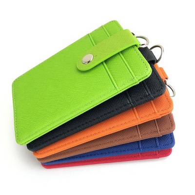 PU Leather Badge Holder