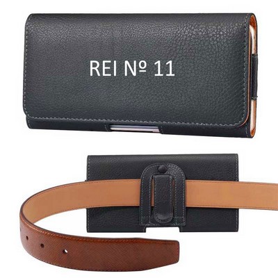 Small Horizontal PU Leather Belt Clip Phone Case