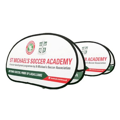 3.5 x 9' Custom Pop Out Banner Display Foldable Advertising Frame with Carrier Bag