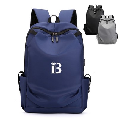 Oxford Backpack with USB Charging Port