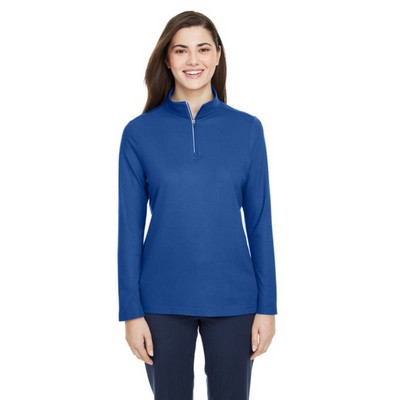 CORE365 Ladies' Fusion ChromaSoft™ Pique Quarter-Zip