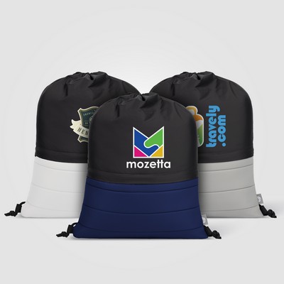 SportStyle rPET Nylon Drawstring Bag - Heat Transfer