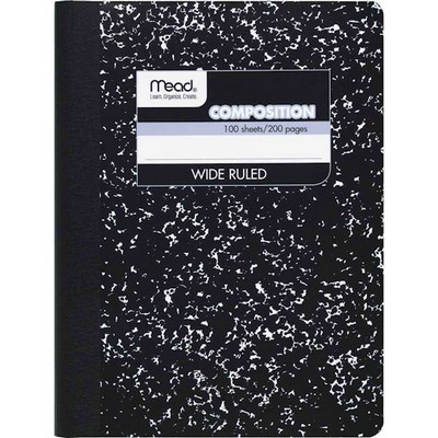 Mead Composition Notebooks - Black Marble, 100 Sheets, 12 Pack (Case o