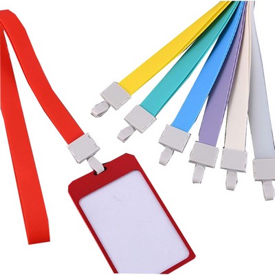 0.8'' In Width Silicone Lanyard For Student Id Card