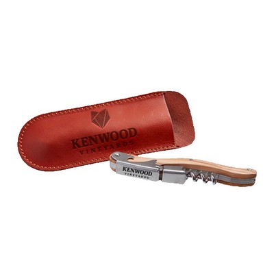 Leather Corkscrew Gift Sleeve