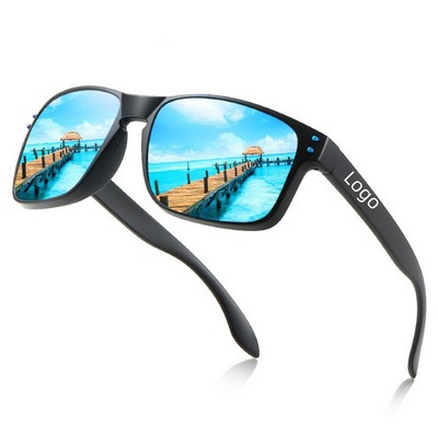 Polarized Retro Square Sport Sunglasses
