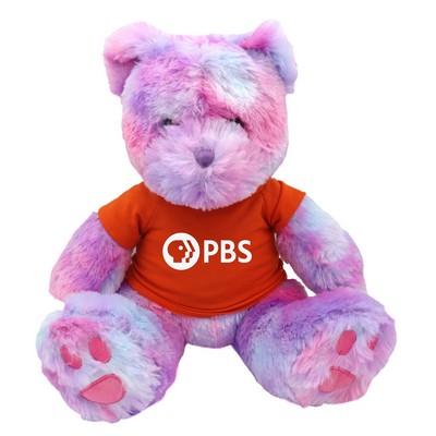 Softest Thing Ever Tie-Dye Purple Bear Plush Toy