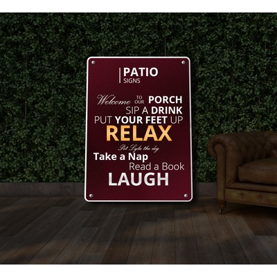 Reflective Patio Signs (1' x 1ft/Sqft)