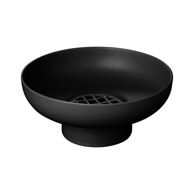 blomus Miyabi Black Low Ceramic Vase w/Flower Grid