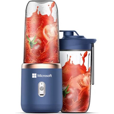 Portable Automatic Juicing Cup,13oz Electric Fruit Juicer Rechargeable with 6 Blades Mini Blender