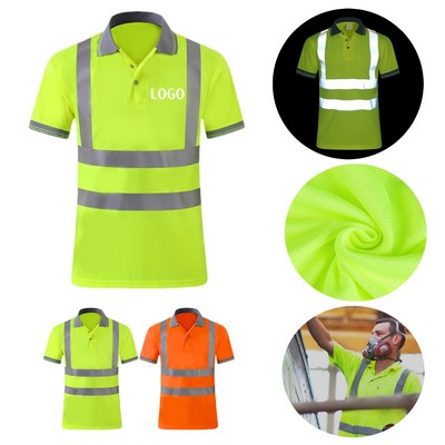 High Reflective Safety Polo T Shirt
