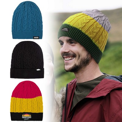 Embroidered Adult Cable-Knit Beanie (5-6 Weeks Air)